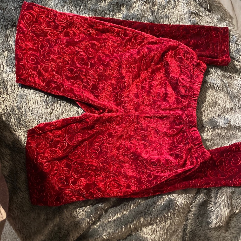 Velvet leggings